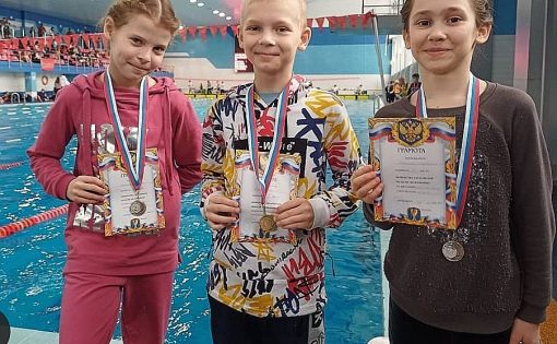 Спортсмены СШОР по водным видам спорта – медалисты Первенства области по плаванию 