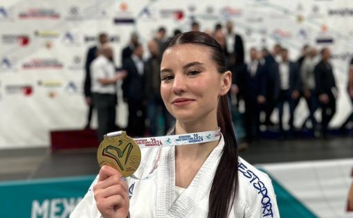 Александра Мешкова  –  победитель международных соревнований по каратэ 