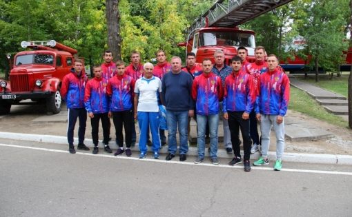 Сборная России по пожарно-спасательному спорту посетила Парк Победы