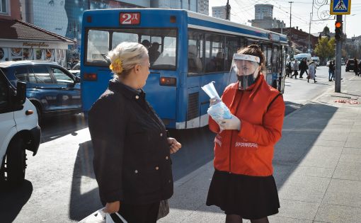 Александр Абросимов: Основная цель акции – напомнить жителям о том, насколько важно сейчас носить маски