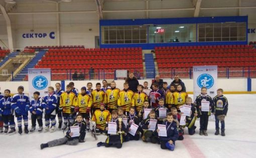 Победителем в младшей возрастной группе областного турнира «Золотая шайба» стала команда «Юность»