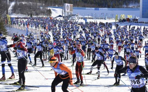 Саратовские спортсмены приняли участие в Мурманском лыжном марафоне 