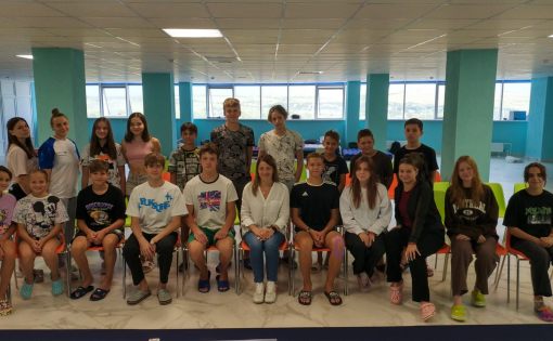 Заслуженный мастер спорта Наталия Стукальская встретилась с юными спортсменами во Дворце водных видов спорта