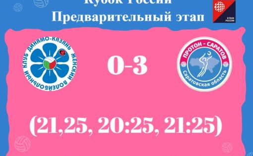 Саратовская команда «Протон» одержала вторую победу на кубке России по волейболу