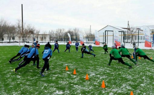 В с. Куриловка Новоузенского района открыта современная площадка для мини-футбола