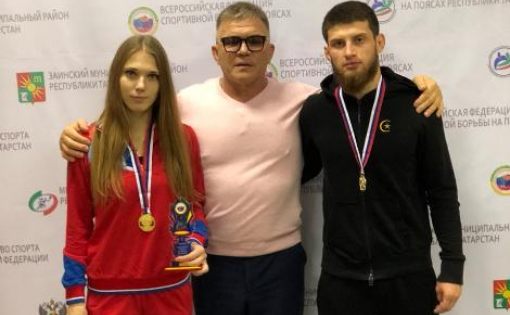 Репина Анастасия и Керефоф Тамирлан - бронзовые призеры чемпионата мира по спортивной борьбе на поясах