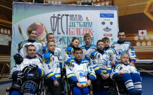 Детская команда «Крылья» готовится к межрегиональному турниру по следж-хоккею