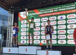 Юный саратовец стал серебряным призером Первенства России по триатлону в Казани